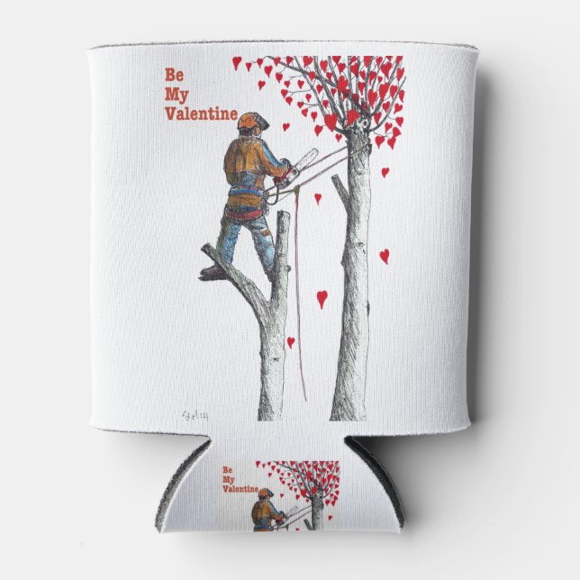 Rafraîchisseur Pour Canette Arboriste Carte Valentine (Devant)