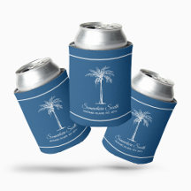 Arbre Palmier Bleu Blanc Élégant Personnalisé
