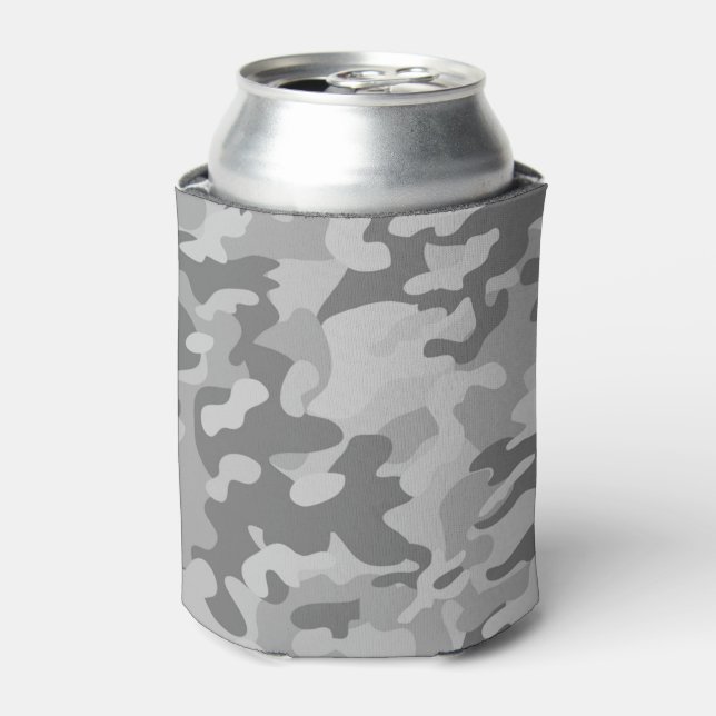 Rafraîchisseur Pour Canette Ardoise de camo militaire gris côtier gris argenté (Can devant)