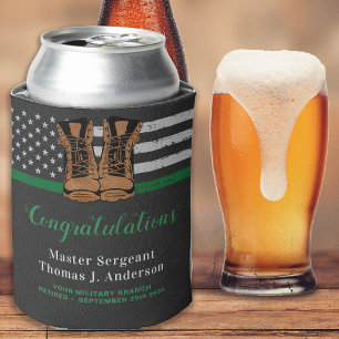 Rafraîchisseur Pour Canette Armée Militaire Retraite Bottes en cuir Ligne vert