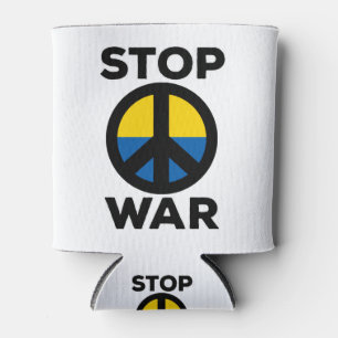 Rafraîchisseur Pour Canette Arrêtez le drapeau de la guerre de l'Ukraine