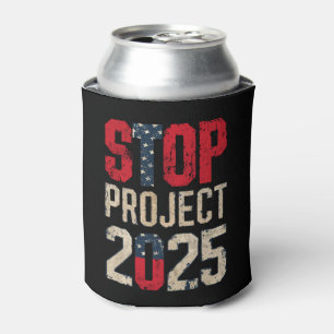 Rafraîchisseur Pour Canette Arrêtez le Projet 2025 Trump Biden Vintage