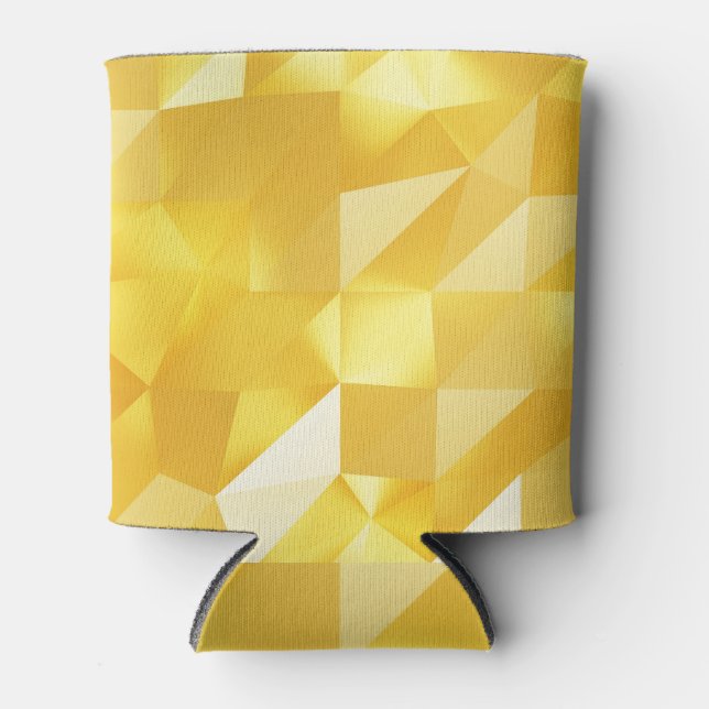 Rafraîchisseur Pour Canette Arrière - plan Abstrait Gold Polygon 3D (Devant)