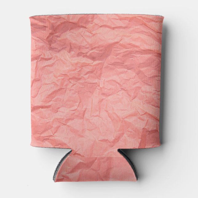 Rafraîchisseur Pour Canette Arrière - plan de texture de papier rose (Devant)