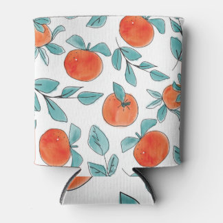 Rafraîchisseur Pour Canette Art de ligne orange : motif transparent