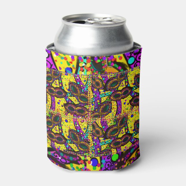 Rafraîchisseur Pour Canette Art de Mardi Gras (Can devant)