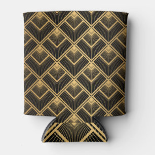 Rafraîchisseur Pour Canette Art Déco Black Gold : Géométrique