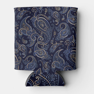 Rafraîchisseur Pour Canette Art Nouveau Floral Denim Design