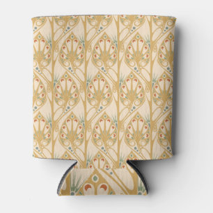 Rafraîchisseur Pour Canette Art nouveau rétro, lignes géométriques abstraites.