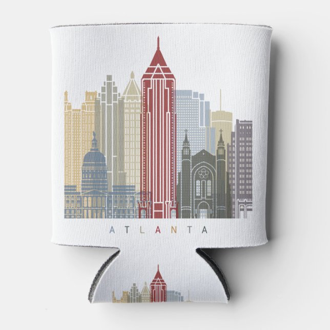 Rafraîchisseur Pour Canette Atlanta skyline poster (Devant)
