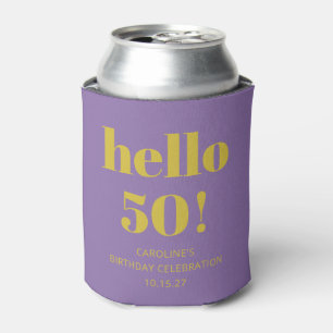 Rafraîchisseur Pour Canette Audacieuse Typographie violet jaune moderne Annive