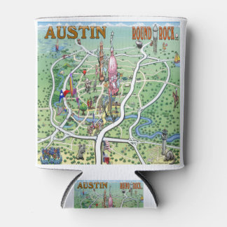 Rafraîchisseur Pour Canette Austin Round Rock Texas Fun Carte