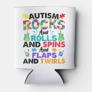 Rafraîchisseur Pour Canette Autism Rocks Et Rolls Drôle Sensibilisation sur l'
