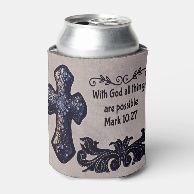 Rafraîchisseur Pour Canette Avec Dieu, tout est possible (Can devant)