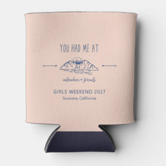 Rafraîchisseur Pour Canette Aventure + Amis Filles Week-end Getaway Custom