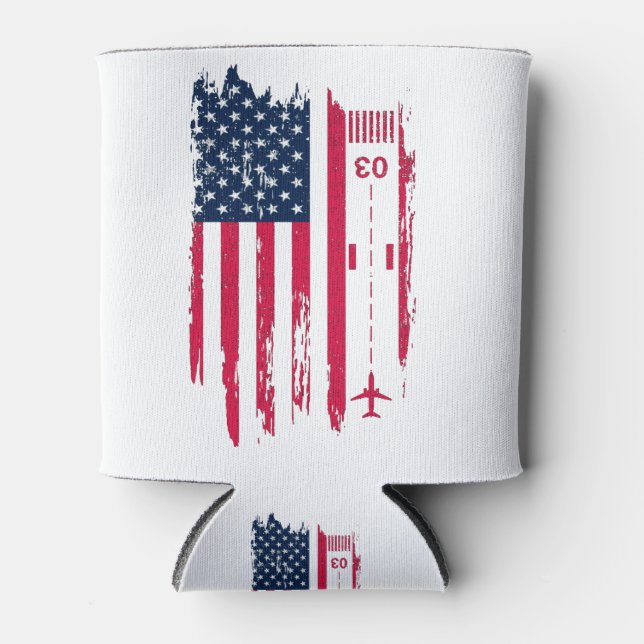 Rafraîchisseur Pour Canette avion militaire (Devant)