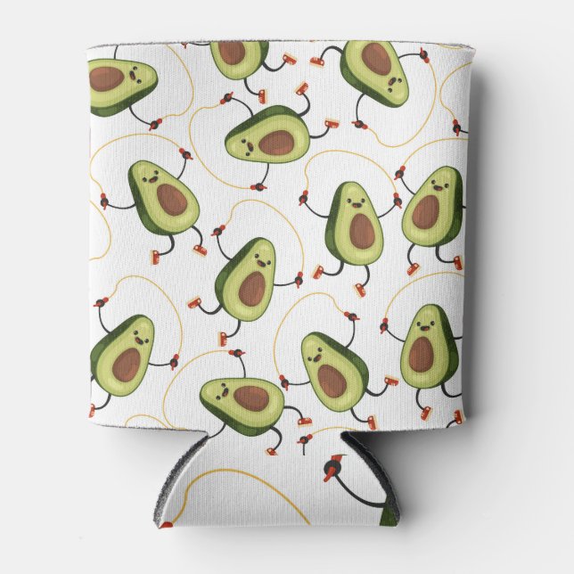 Rafraîchisseur Pour Canette Avocado Fitness : Motif Vintage mignon (Devant)