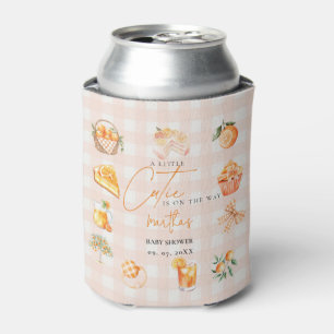 Rafraîchisseur Pour Canette Baby Shower Citron Botanique Orange Cutie Été