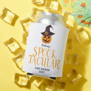 Rafraîchisseur Pour Canette Baby shower Citrouille Spooktaculaire Orange Cute