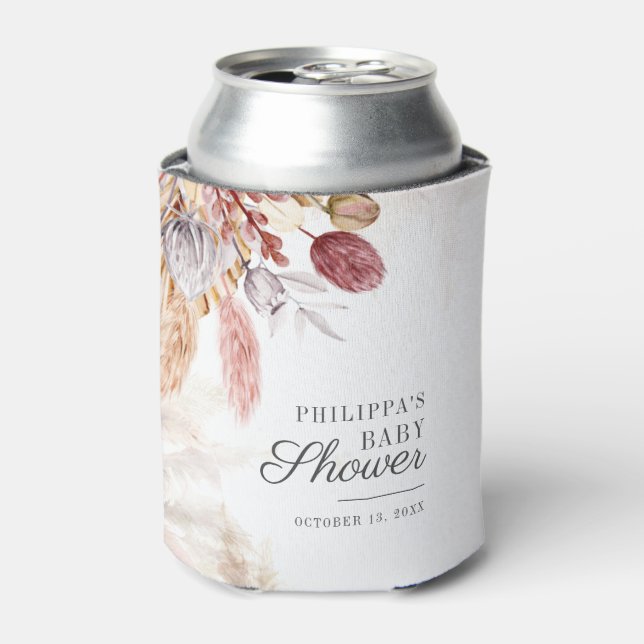 Rafraîchisseur Pour Canette Baby shower en terre cuite Pampas (Can devant)