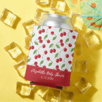 Baby shower Motif de cerisier rouge mignet