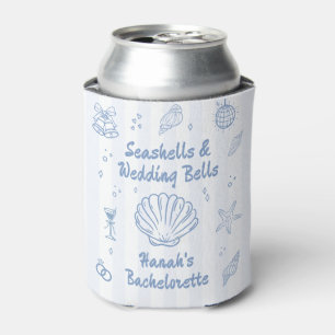 Rafraîchisseur Pour Canette Bachelorette Dusty Blue Seashells