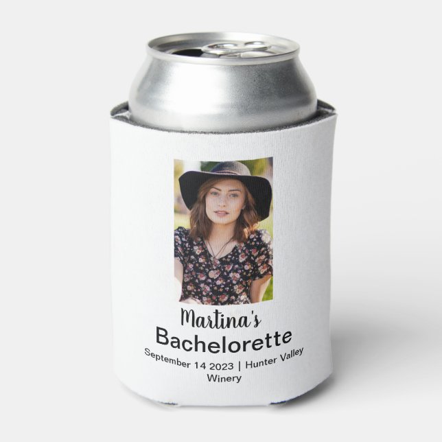 Rafraîchisseur Pour Canette Bachelorette Nom personnalisé Photo (Can devant)