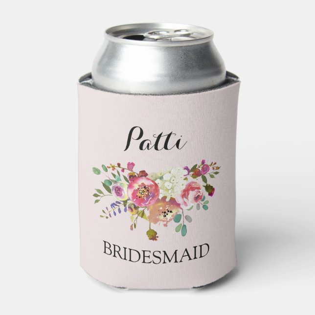 Rafraîchisseur Pour Canette Bachelorette Party Cosy Can Cooler Floral Bouquet (Can devant)