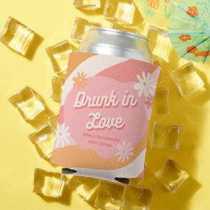 Rafraîchisseur Pour Canette Bachelorette Party Retro Pink Can Cooler