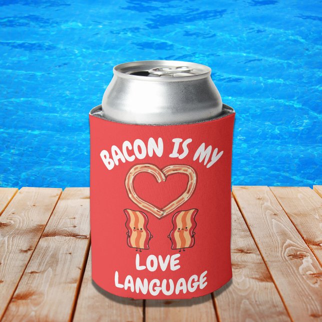 Rafraîchisseur Pour Canette Bacon est ma langue d'amour (Créateur téléchargé)