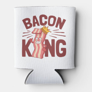 Rafraîchisseur Pour Canette Bacon King Meat Lover Cadeaux pour Hommes Garçon