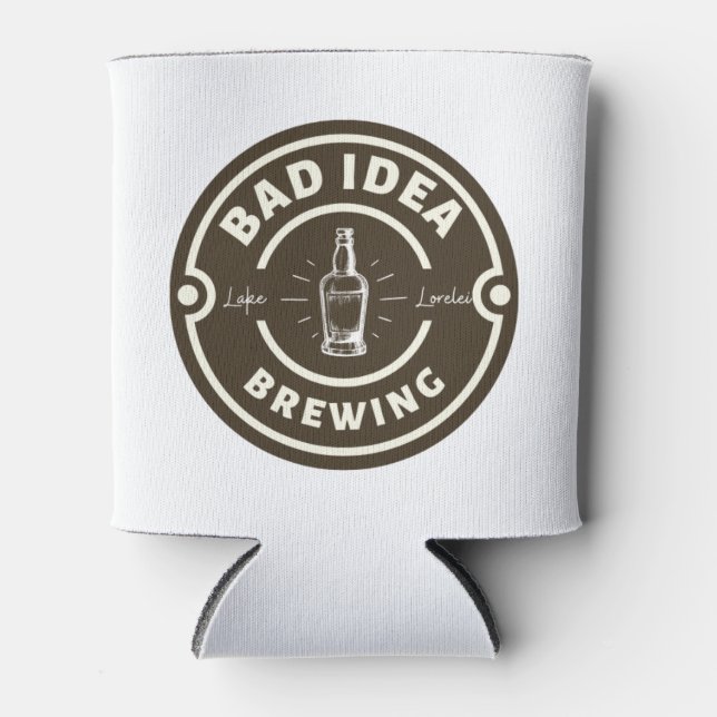 Rafraîchisseur Pour Canette Bad Idea Brassage Coozie (Devant)