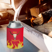 Badass barbecue crâne de vache flamboyante