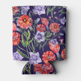 Rafraîchisseur Pour Canette Baie de Populations Bluebell Watercolor