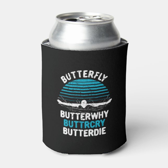 Rafraîchisseur Pour Canette Baignade - Papillon papillon (Can devant)