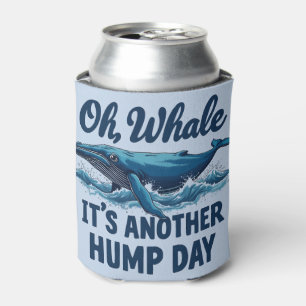Rafraîchisseur Pour Canette Baleine drôle de jeu de mots "Oh Baleine" Concept