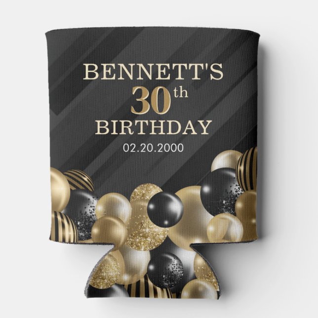 Rafraîchisseur Pour Canette Ballons Black Gold (Dos)