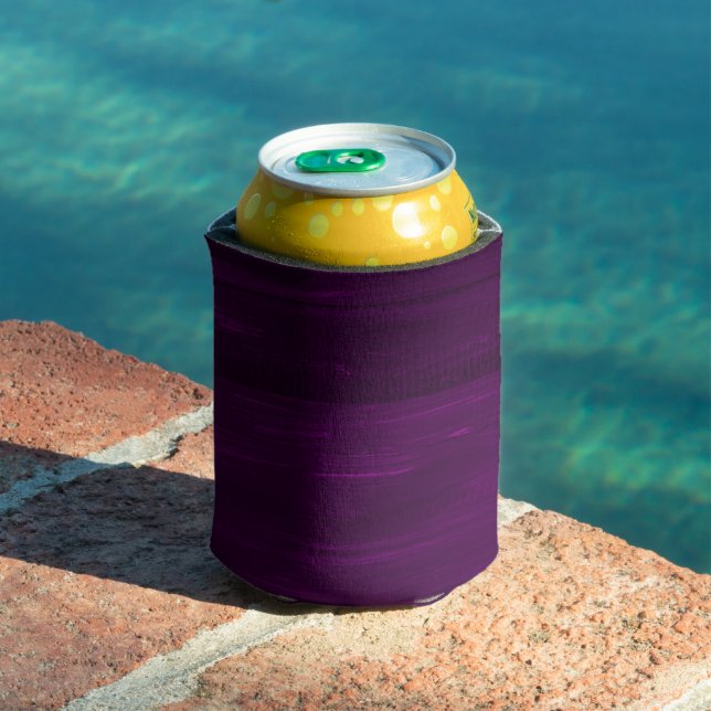 Rafraîchisseur Pour Canette Bandes de texture de bois mauve (Piscine in situ)