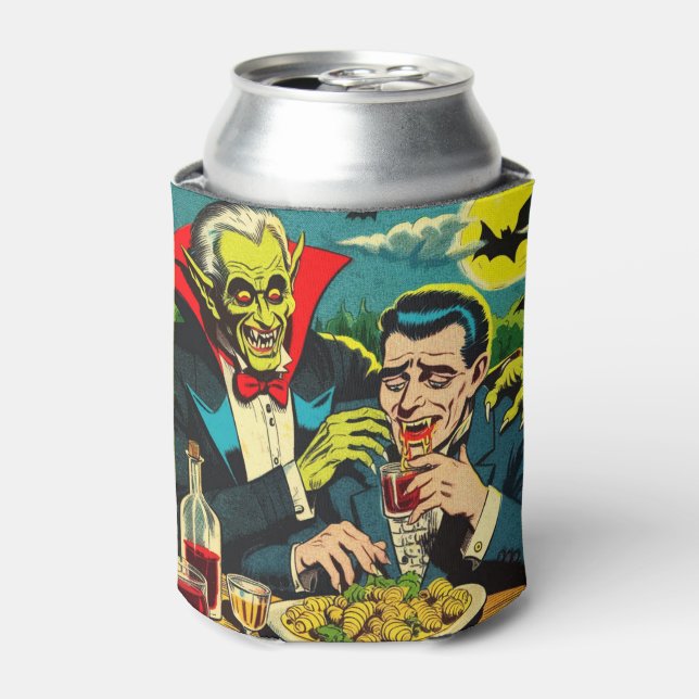 Rafraîchisseur Pour Canette Bandes dessinées de vampires d'horreur vintage (Can devant)