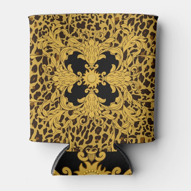 Rafraîchisseur Pour Canette Baroque léopard, Poster de animal orné (Devant)