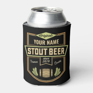 Rafraîchisseur Pour Canette Barre Étiquette de brassage de bière foncée Stout