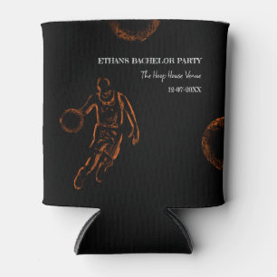 Rafraîchisseur Pour Canette Basketball anniversaire / fête de célibataire Blac