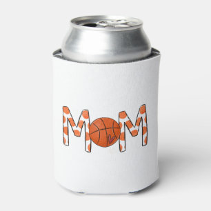 Rafraîchisseur Pour Canette Basketball Maman Orange Polka Dot
