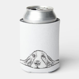 Rafraîchisseur Pour Canette basset blanc