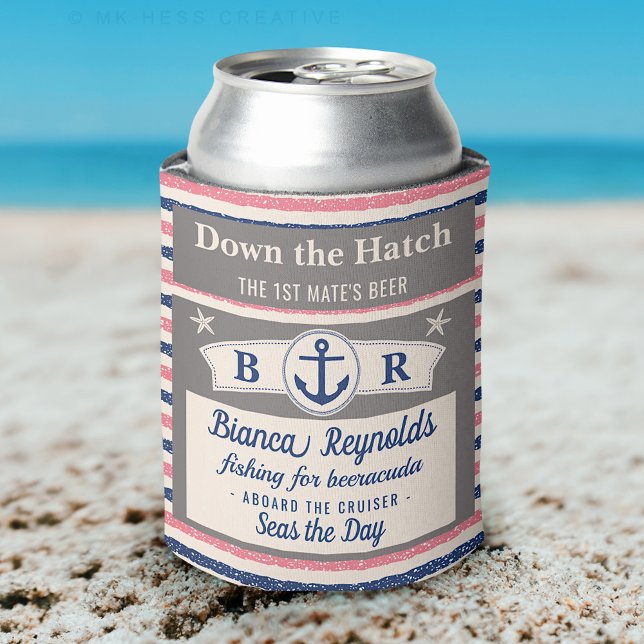 Rafraîchisseur Pour Canette Bateau 1er Mate Nautique Voilier Stried Cute Beer (Créateur téléchargé)