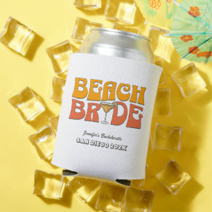 Rafraîchisseur Pour Canette Beach Bachelorette Party Retro Super Beach Bride