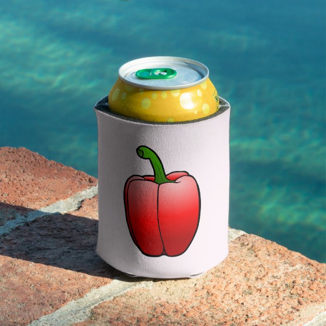 Rafraîchisseur Pour Canette Beau Poivron Rouge (Piscine in situ)