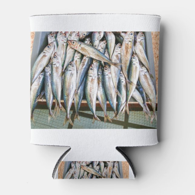 Rafraîchisseur Pour Canette Beaucoup d'anchois entiers couchés côte à côte dan (Devant)