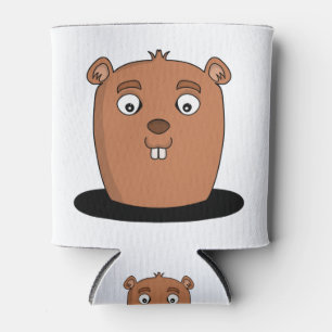 Rafraîchisseur Pour Canette Beaver coming out of a hole