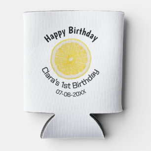 Rafraîchisseur Pour Canette Bébé enfants 1er anniversaire citron tranche ajout